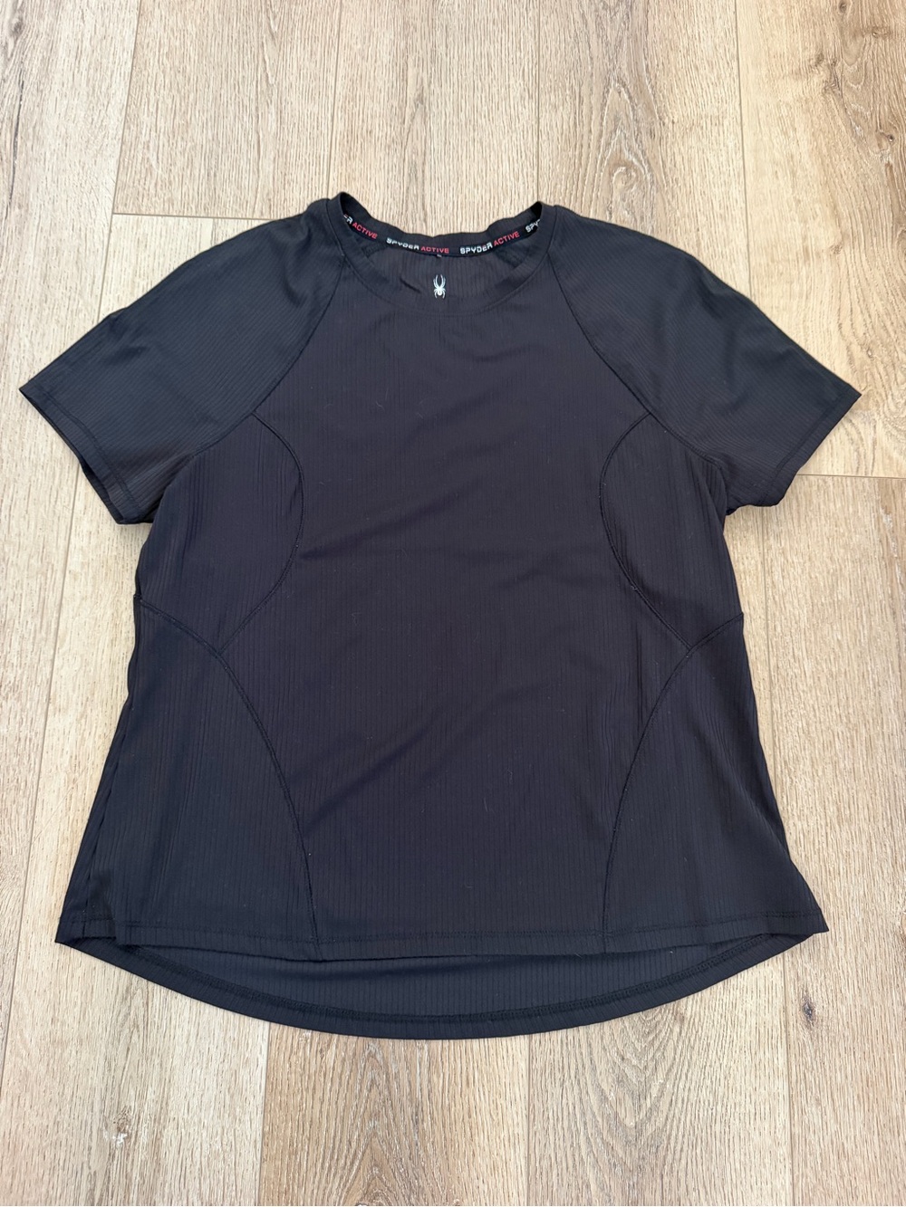 Spyder Black Short-Sleeve Active Crew Shirt